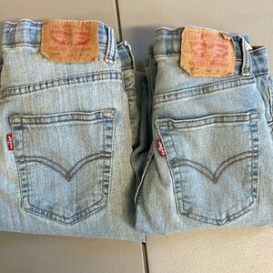 2 pairs Boys Levi’s 511. Size 12 26x27